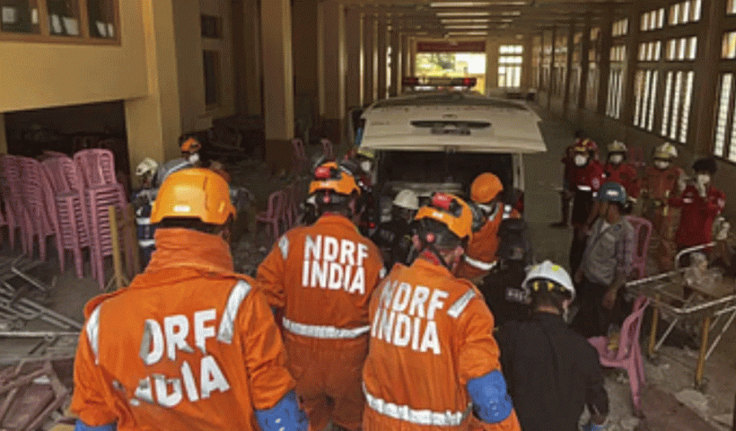 Indian Army in earthquake-hit Myanmar