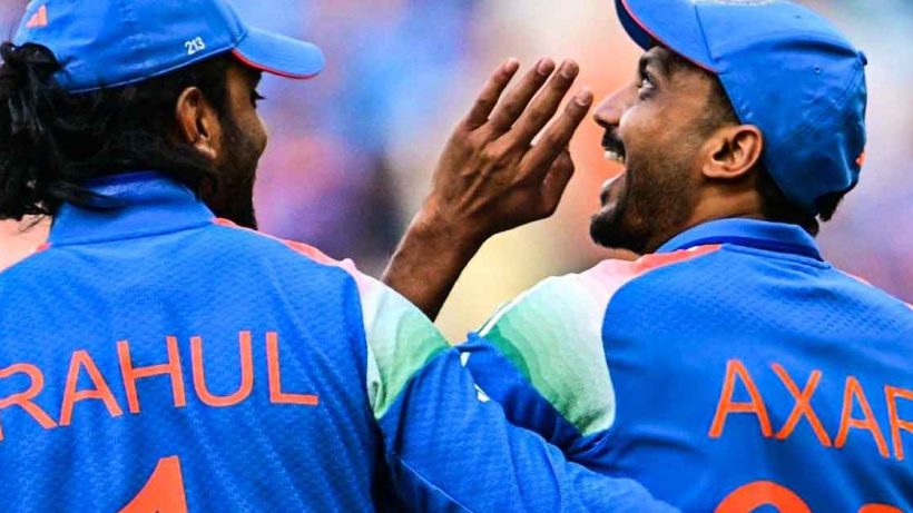 KL Rahul Congratulates Axar Patel