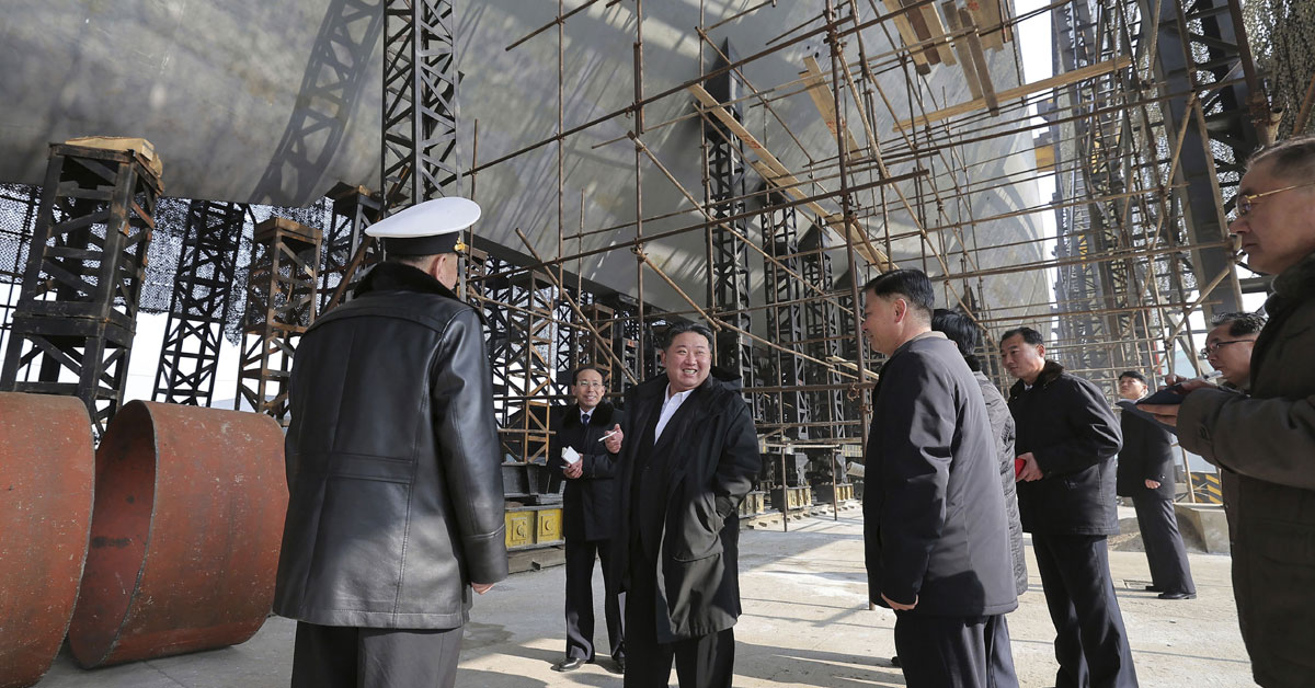 North Korea unveils nuclear-powered submarine