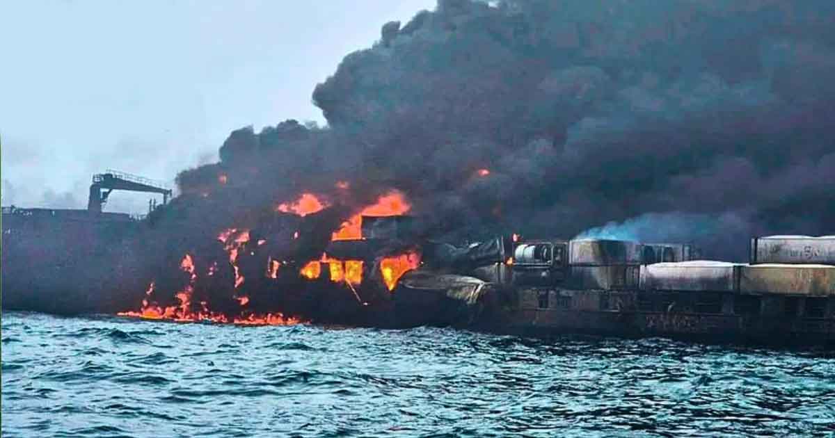North Sea Ship Collision