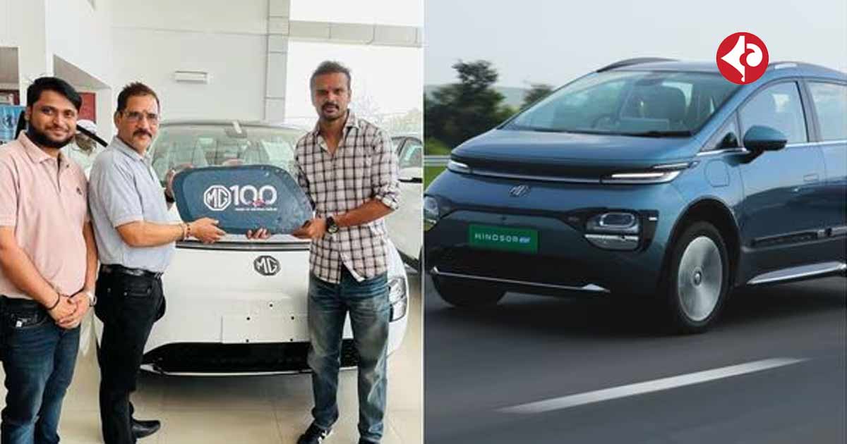 Olympic medallist Lalit Upadhyay brings home the MG Windsor EV