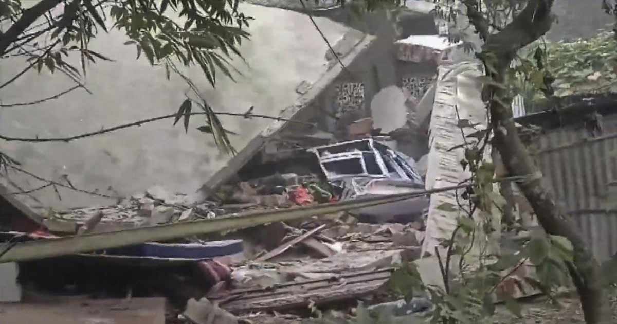 Bomb blast in murshidabad