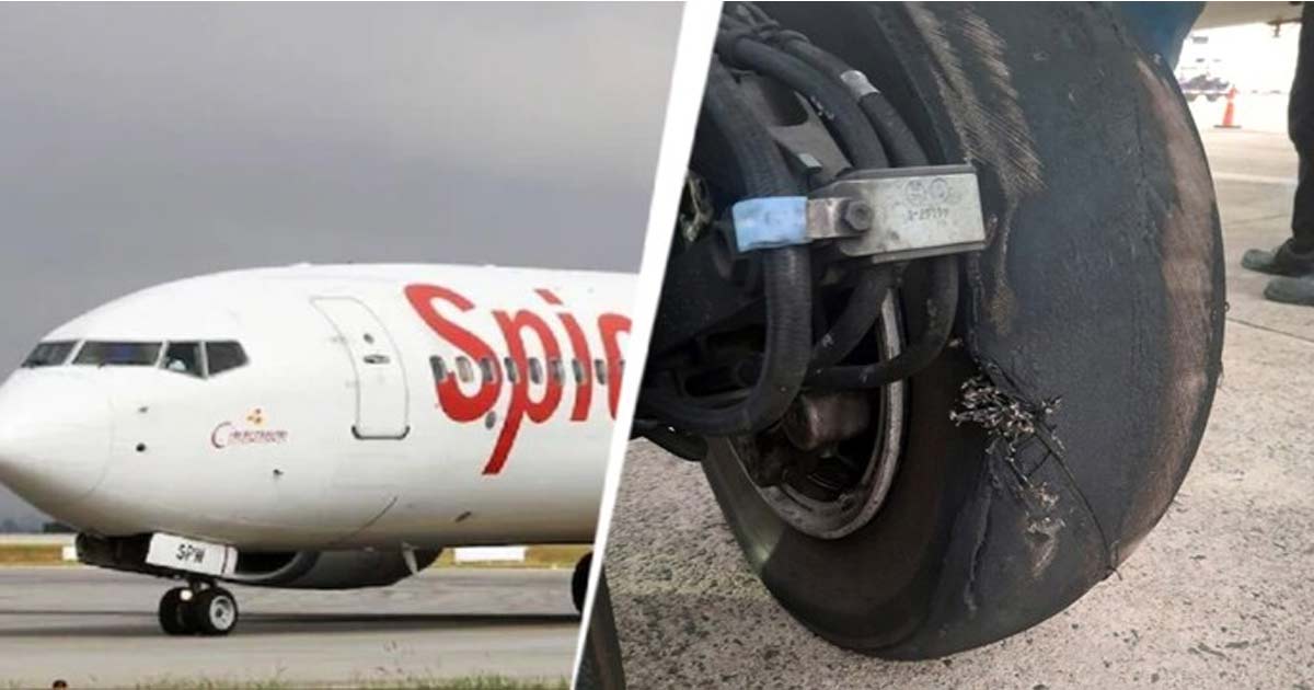 spice jet wheel falure