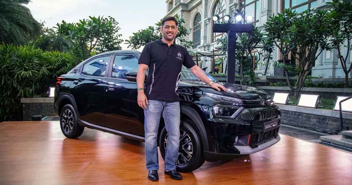 Citroen Launched Dark Edition Range in India First Basalt Delivered to MS Dhoni