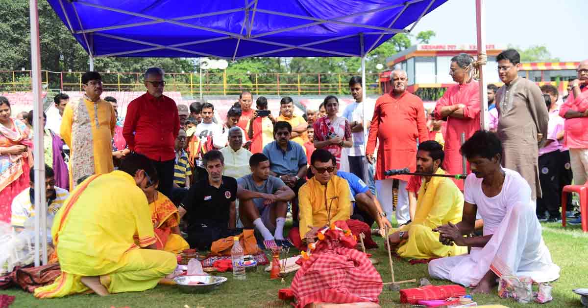 East Bengal Club Celebrates Poila Baisakh with Traditional Bar Puja