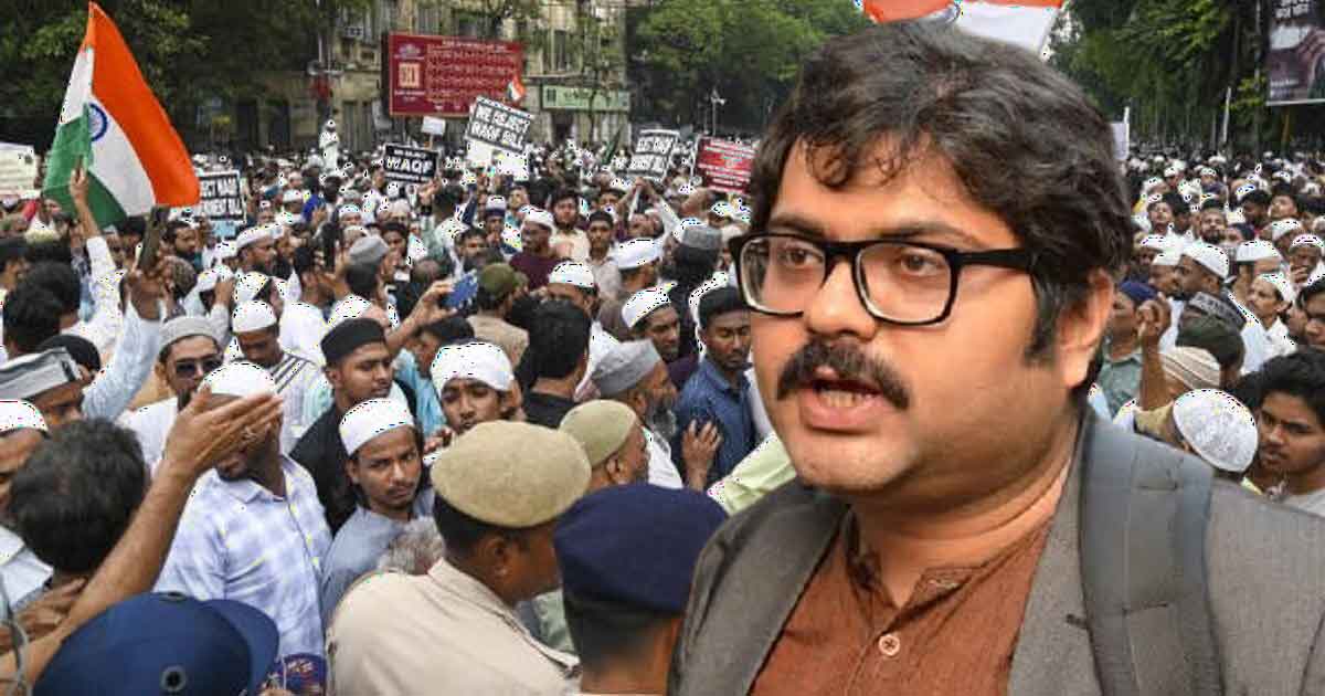Garga Chatterjee Slams Anti-Waqf Bill Protests at Park Circus