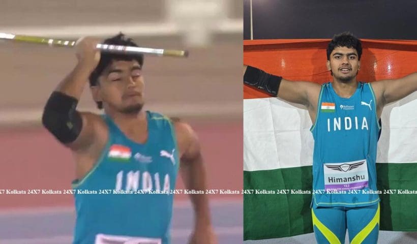 Himanshu Jakhar in Javelin Throw at Asian U18 Athletics Championship