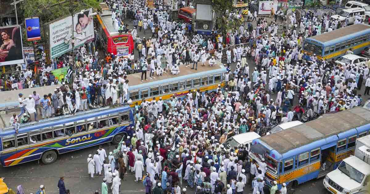Protests Against Wakf Amendment Law Disrupt Transport Across North and South Bengal