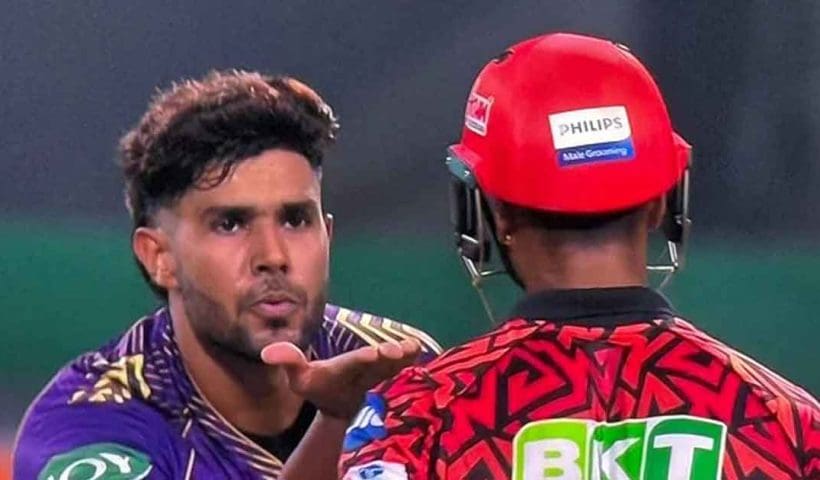 harshit rana flying kiss controversy