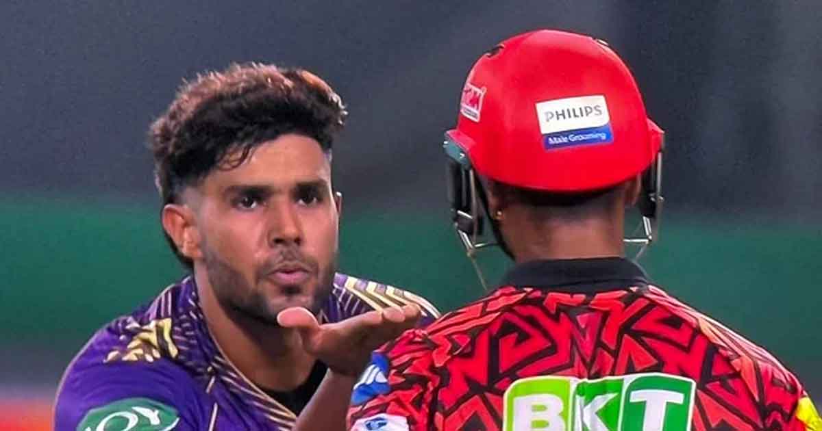 harshit rana flying kiss controversy