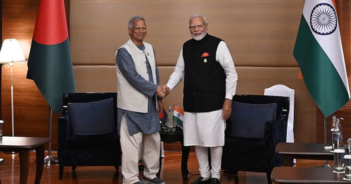Modi meets Mohammad Yunus