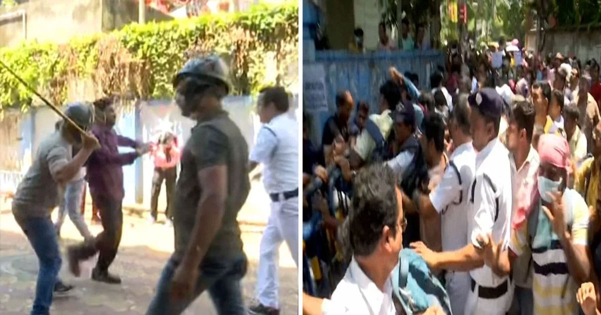 Police lathi charge on jobless teachers