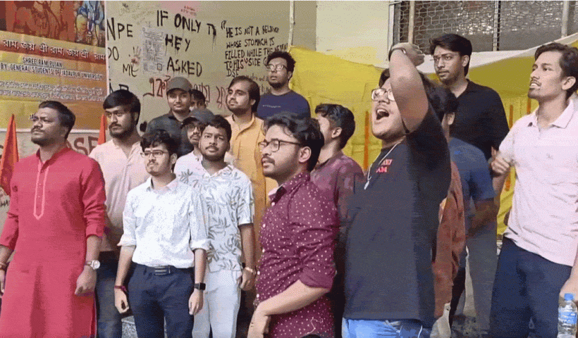 jadavpur students doing ramnavami without permission