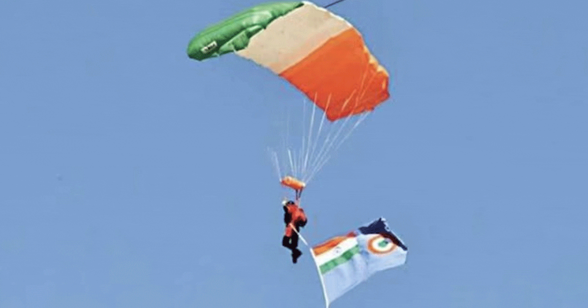 sky diving, representational picture