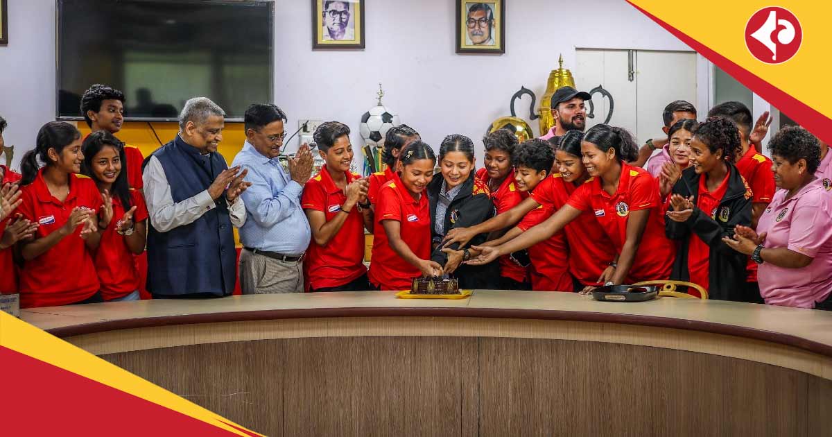 Cake Cutting of East Bengal Women Football Team
