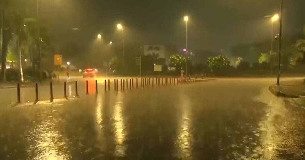 delhi storm rain hailstorm
