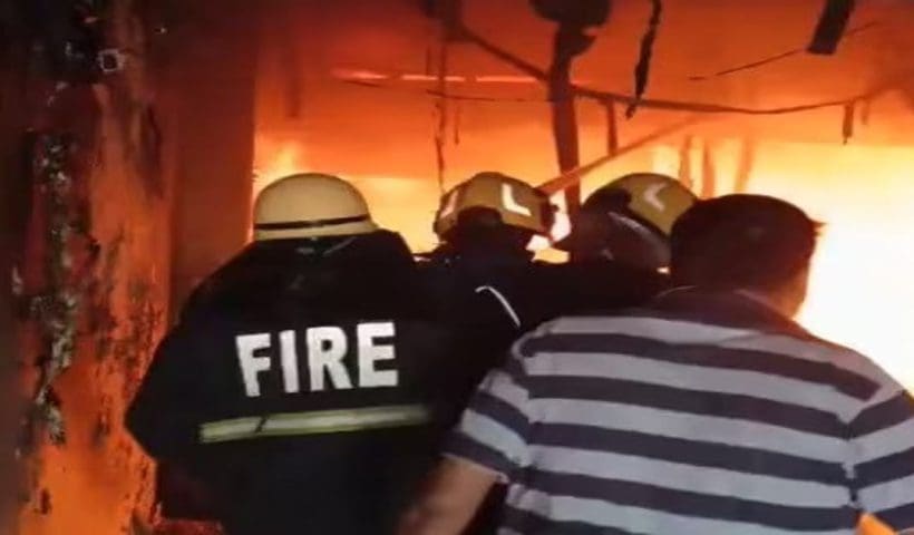fire incident in charminar Hyderabad