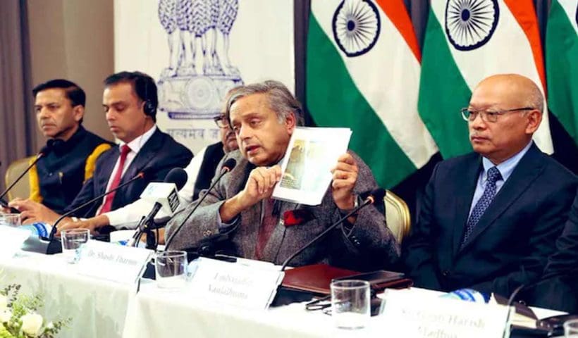 tharoor tactical move in Colombia