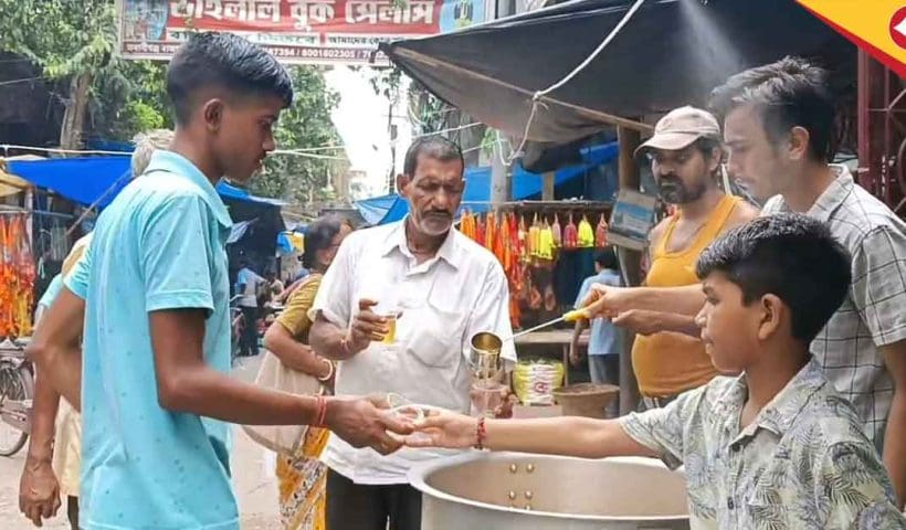 Cooch Behar Temple Offers Free Sharbat to Beat Scorching Heat