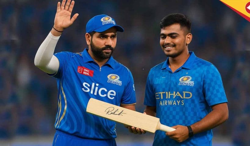 Rohit Sharma Gifts Signed Bat to Before England Tour