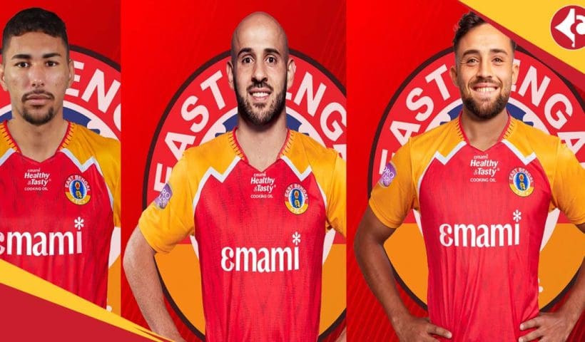 East Bengal FC secure Signings of Brazilian midfielder Miguel Figueira Palestinian midfielder Mohammed Rashid and Argentine defender Kevin Sibille