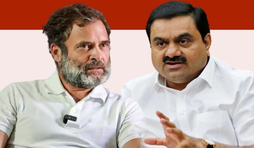 Rahul Gandhi slams adani and modi