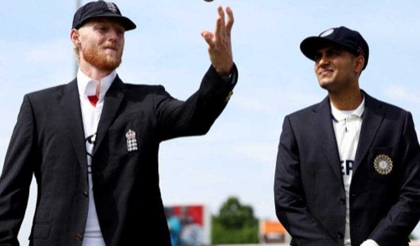 England won the toss and chose to field first