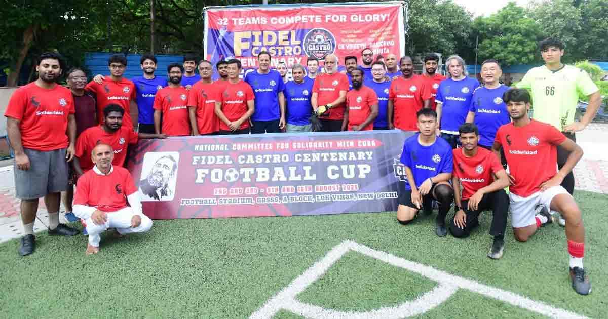 Bhaichung Bhutia Shines in Fidel Castro Centenary Football Match in Delhi, Celebrating Cuba-India Solidarity