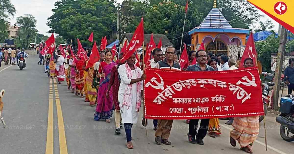 CPIM gains momentum in Junglemahal as TMC workers join in Purulia’s Manbazar. AIKS conference fuels rural push for 100-day work rights.