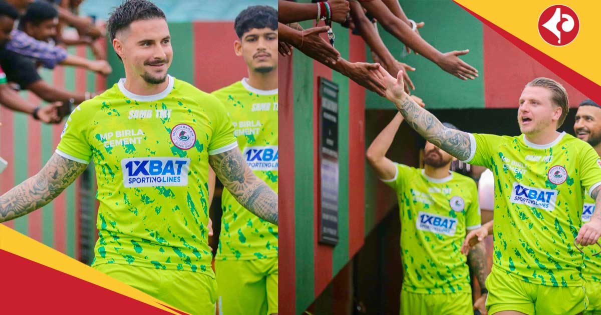 Mohun Bagan SG footballer Jason Cummings & Jamie Maclaren start practice ahead of Diamond Harbour FC match in Durand Cup