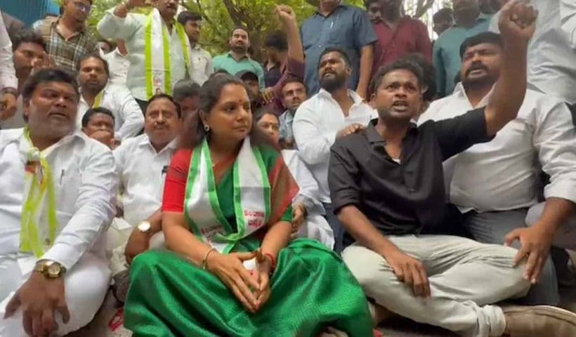 K Kavitha hunger strike