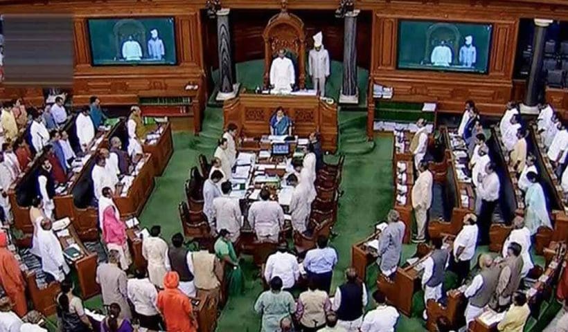 Speaker Heads Lok Sabha MPs’ Meeting as PM Modi Looks On