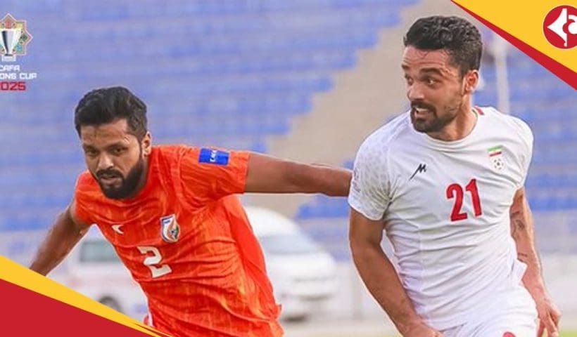 Indian Football Team vs Iran in CAFA Nations Cup 2025