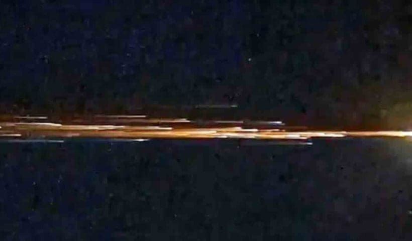 Rare meteor shower lights up sky