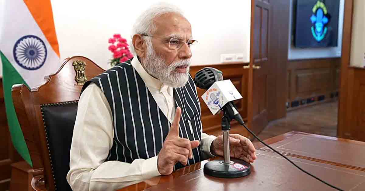PM Modi during Mann Ki Baat