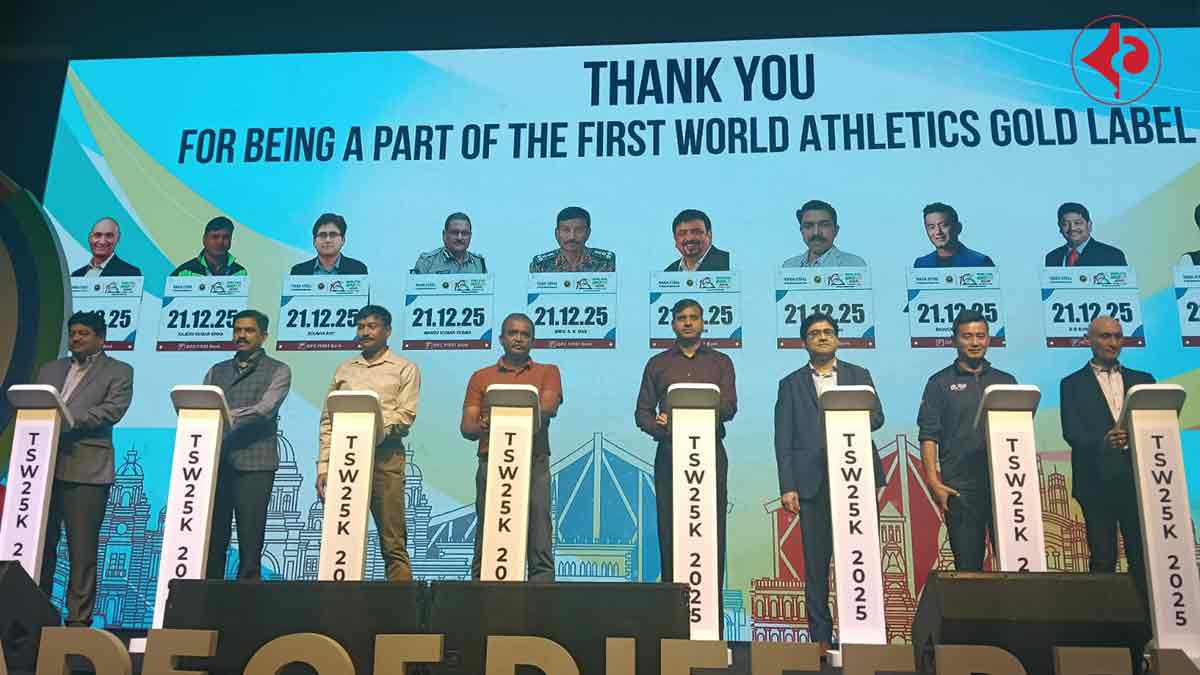 Tata Steel World 25K Kolkata Marathon celebrate