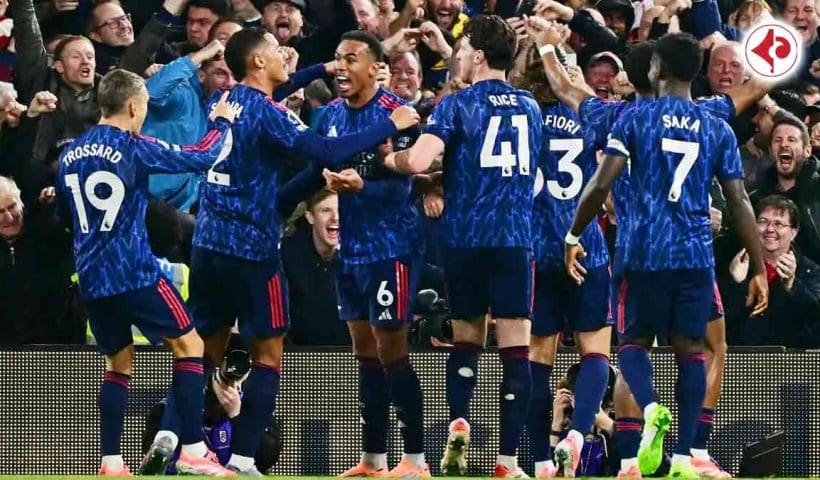 Leandro Trossard’s goal gave Arsenal a 1-0 win over Fulham, taking them three points clear at the top of the Premier League as Arteta’s side extended their unbeaten run to eight games.