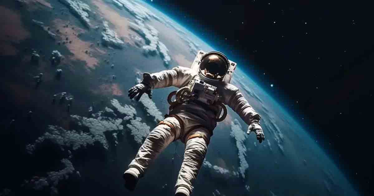 astronaut in space