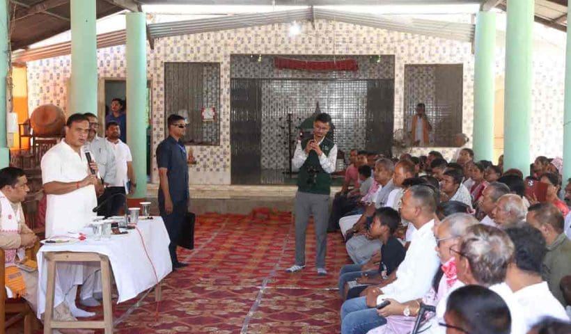 Assam CM Himanta Biswa Sarma visited Baksa’s Lakshmipur village, provided ₹2 lakh aid to injured families and announced ₹20 lakh for temple development.