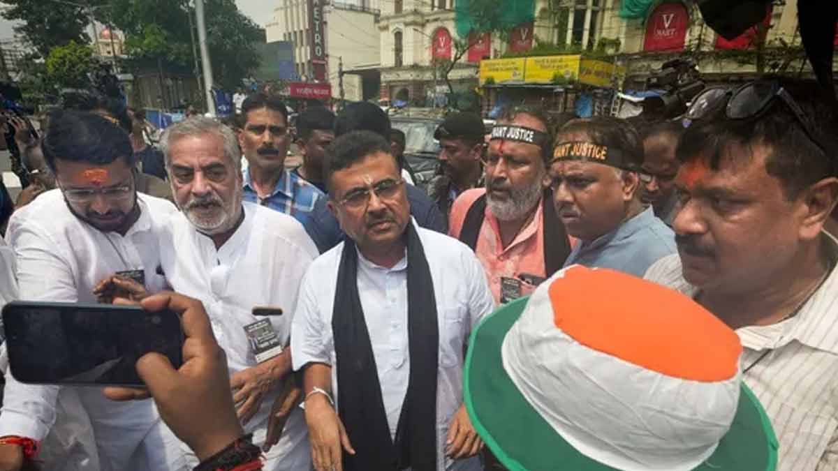 Shuvendu Causes Stir at Election Commission, Tension Mounts
