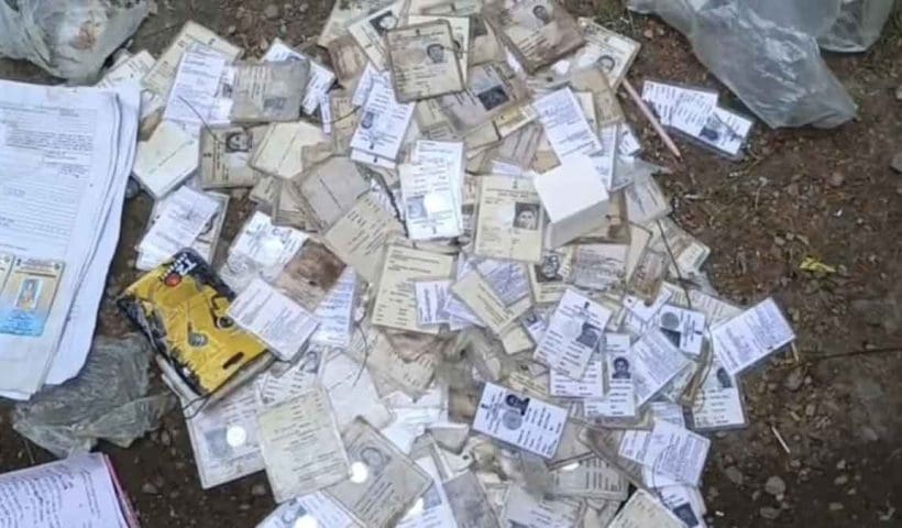 Dozens of Voter ID Cards Found Dumped by the Roadside, Stir in the Area