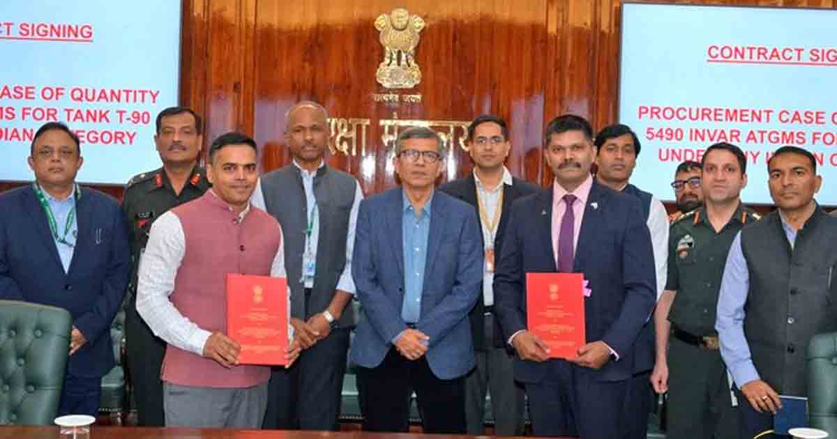 Defence Ministry signs ₹2,095 crore deal 