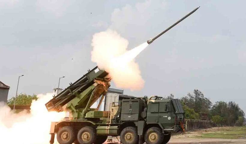 Pinaka Multi Barrel Rocket Launcher
