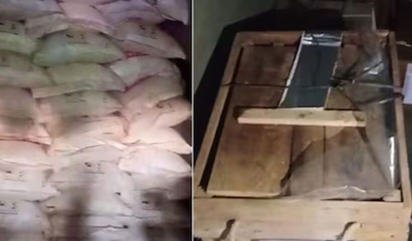 10000 kg explosives seized 