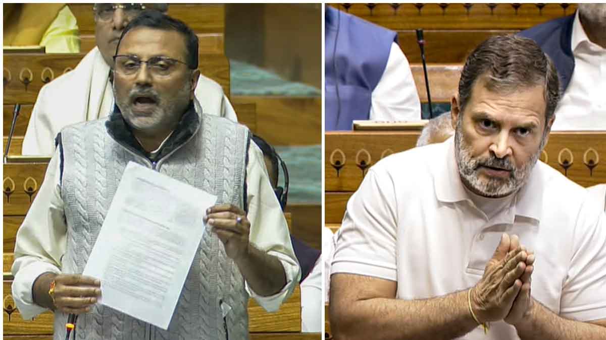 lok-sabha-uproar-nishikant-dubey-rahul-gandhi-nehru-edwina-issue