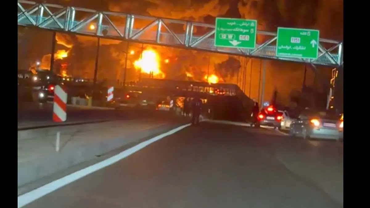 us-israel-airstrike-aghdasieh-oil-depot-tehran-explosion