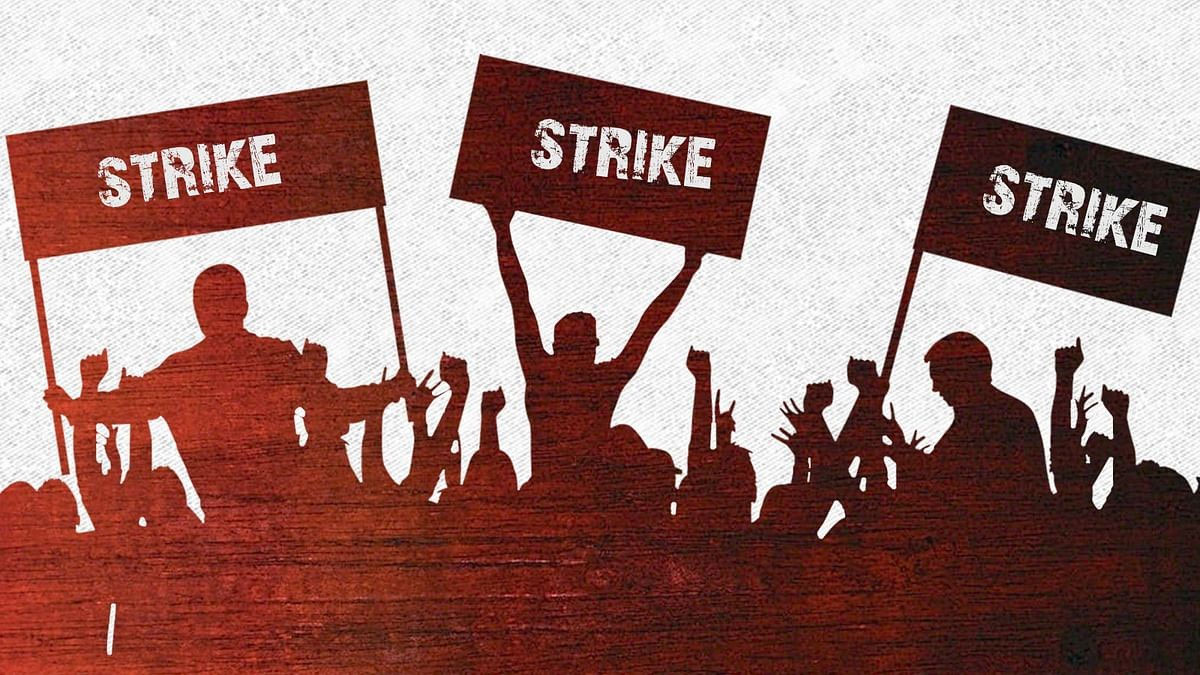 West Bengal DA arrears strike