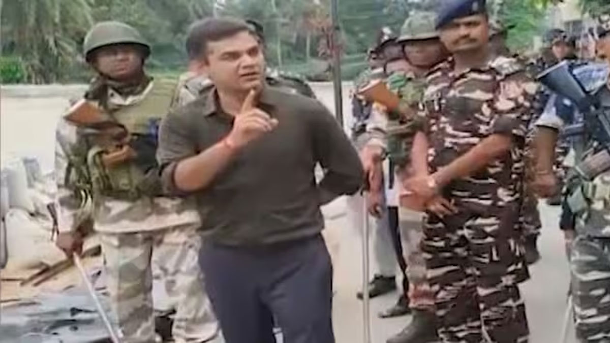 Ajay Pal Sharma Conducts Area Inspection with Central Forces to Strengthen Poll Security