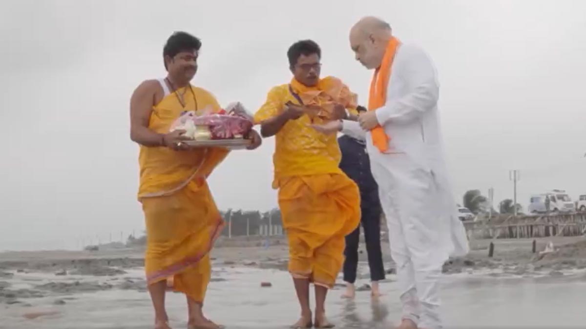 amit-shah-gangasagar-puja-west-bengal-election-campaign