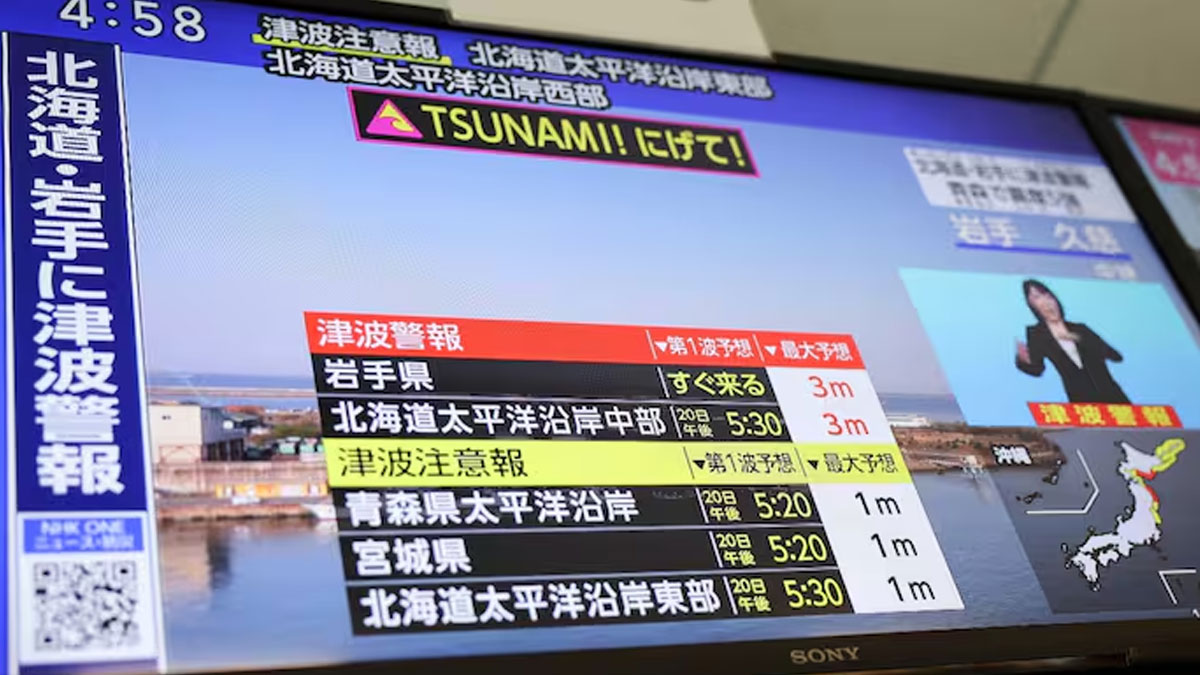 Japan earthquake tsunami warning
